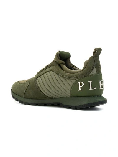 Shop Philipp Plein Setting Runner Sneakers - Green