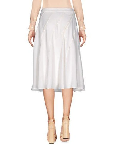Shop French Connection Knee Length Skirt In White