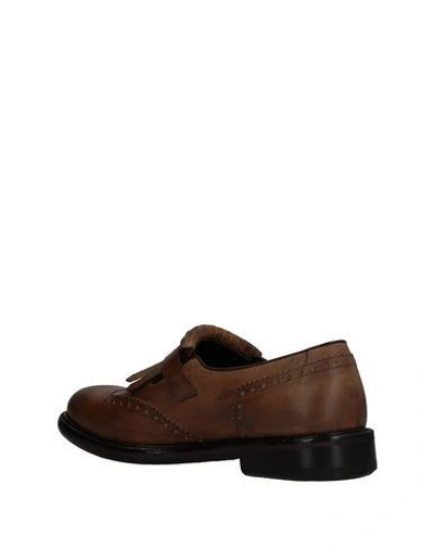 Shop A.testoni A. Testoni Man Loafers Khaki Size 7 Calfskin