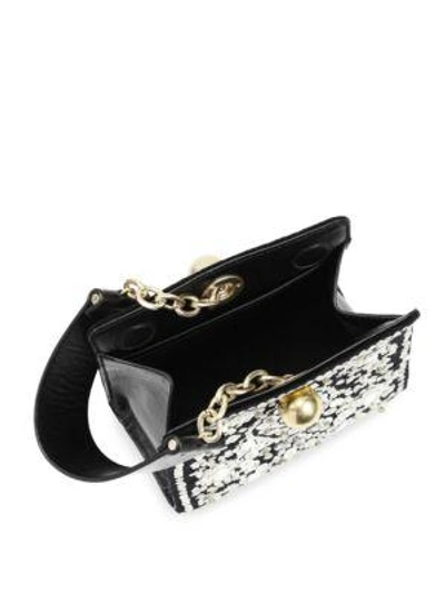 Tory Burch Dexter Embellished Leather Clutch - Black | ModeSens