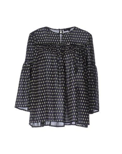 Shop French Connection Blouses In Dark Blue