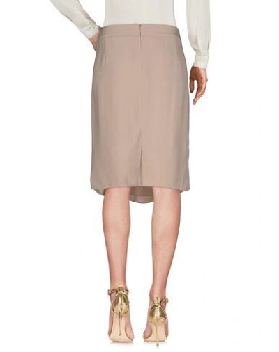 Shop Armani Collezioni Midi Skirts In Beige