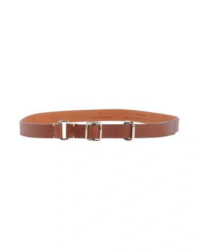 Shop French Connection Thin Belt In Brown