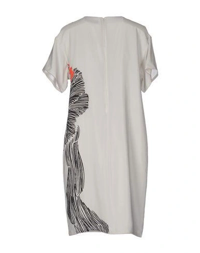 Shop Piazza Sempione Short Dress In Light Grey