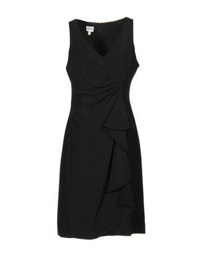 Shop Armani Collezioni Knee-length Dress In Black