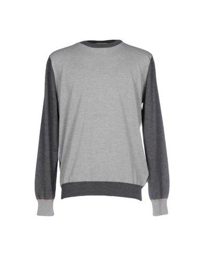 Shop Canali Sweaters In Grey