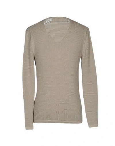 Shop Versace Sweaters In Light Grey
