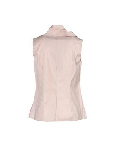 Shop Akris Solid Color Shirts & Blouses In Light Pink
