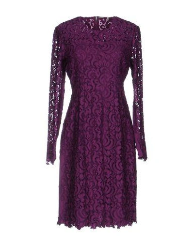 Shop Elie Tahari Short Dresses In Purple