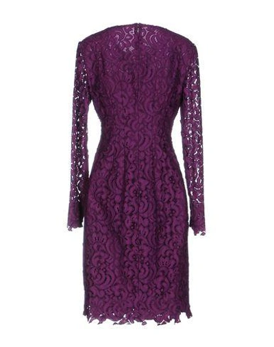 Shop Elie Tahari Short Dresses In Purple