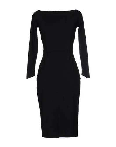Shop Chiara Boni La Petite Robe Knee-length Dresses In Black