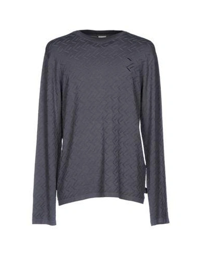 Shop Armani Collezioni Sweater In Lead