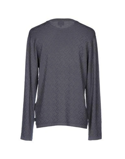 Shop Armani Collezioni Sweater In Lead