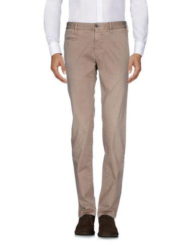 Shop Incotex Casual Pants In Light Brown