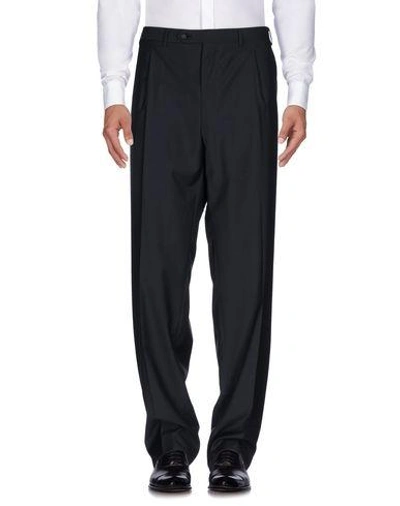 Shop Canali Casual Pants In Steel Grey