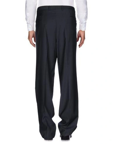 Shop Canali Casual Pants In Steel Grey