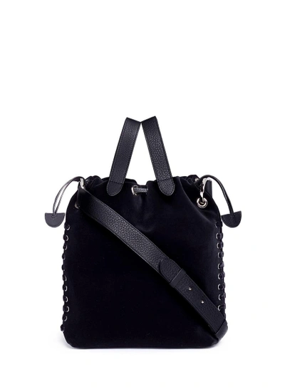 Shop Meli Melo 'hazel' Drawstring Velvet Crossbody Bag