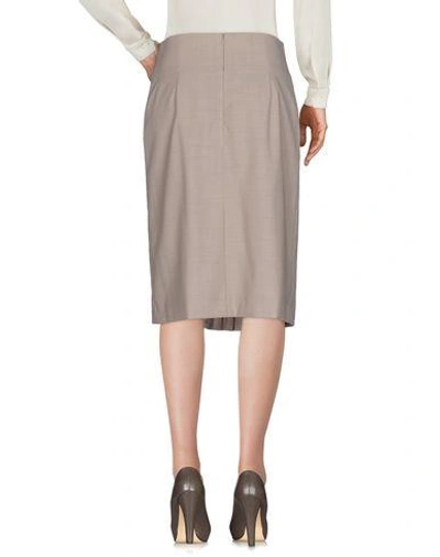 Shop Akris 3/4 Length Skirt In Khaki