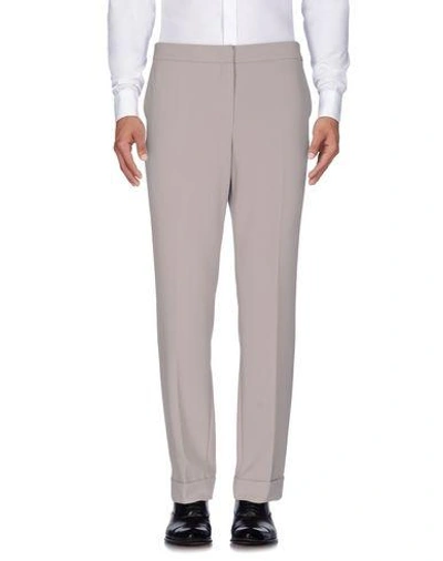 Shop Armani Collezioni Casual Pants In Grey