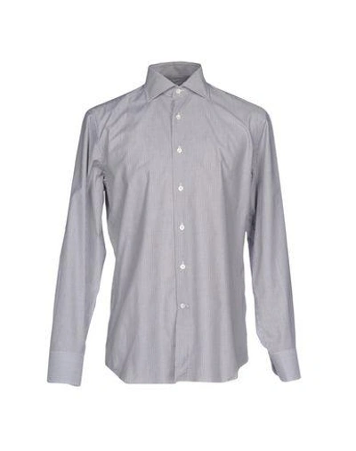 Shop Canali Shirts In Grey