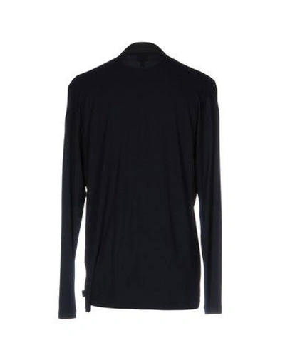 Shop Armani Collezioni T-shirts In Dark Blue