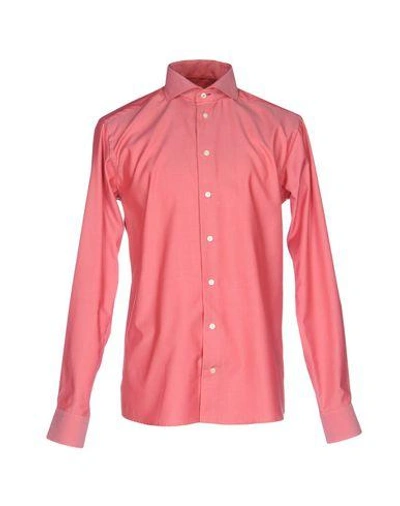 Shop Eton Solid Color Shirt In Red