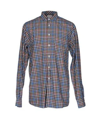 Shop Billy Reid Checked Shirt In Sand