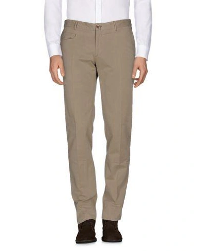 Shop Incotex Casual Pants In Sand