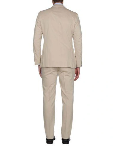 Shop Canali Suits In Beige