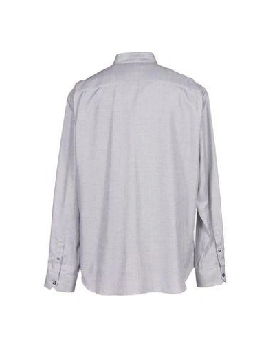 Shop Armani Collezioni Patterned Shirt In Grey