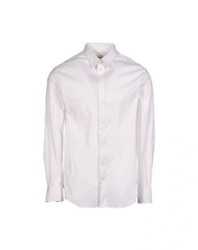 Shop Armani Collezioni Shirts In White