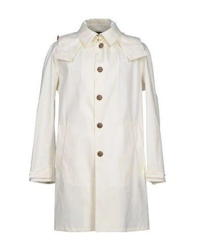 Shop Armani Collezioni Full-length Jacket In White