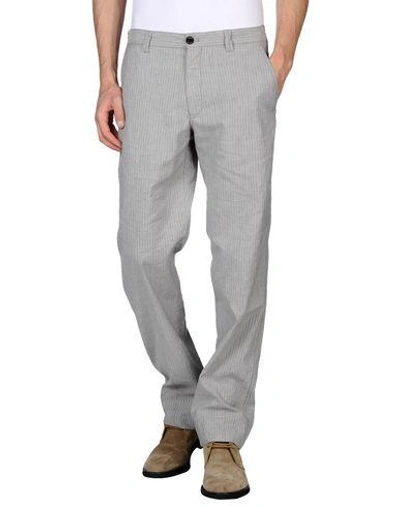 Shop Armani Collezioni Casual Pants In Light Grey