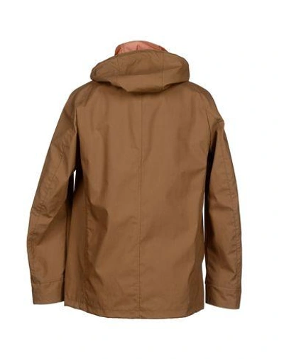 Shop Armani Collezioni Full-length Jacket In Camel
