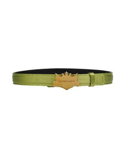 Shop Christian Lacroix Regular Belt In Acid Green