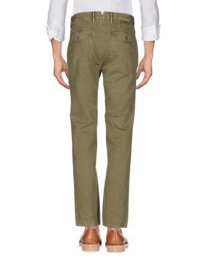 Shop Incotex Casual Pants In Khaki