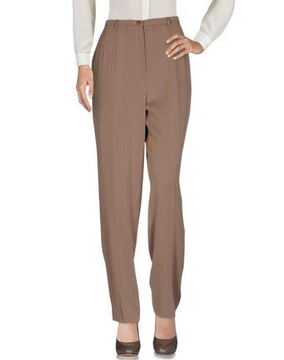 Shop Akris Casual Pants In Sand