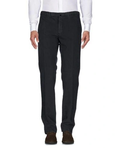 Shop Incotex Man Pants Steel Grey Size 40 Cotton, Elastane