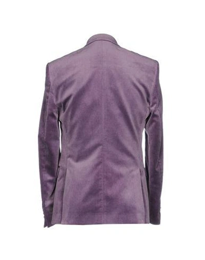 Shop Versace Blazers In Light Purple