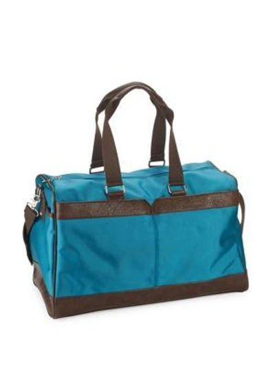 Shop Robert Graham Two-tone Duffel Bag In Olive