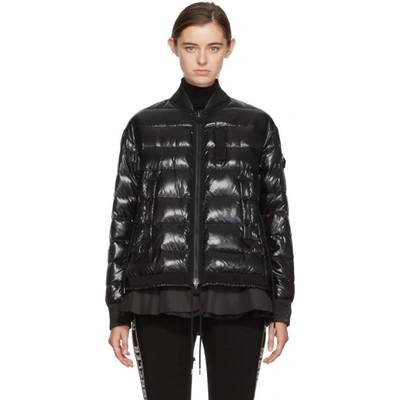 Moncler Lucy Quilted Patent-shell Down Jacket In Black | ModeSens