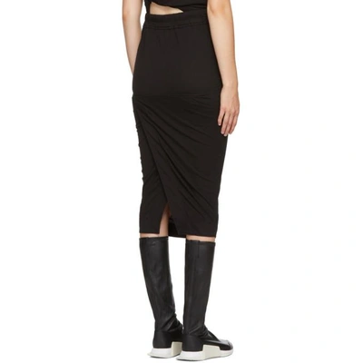 Shop Rick Owens Drkshdw Black Short Pillar Skirt