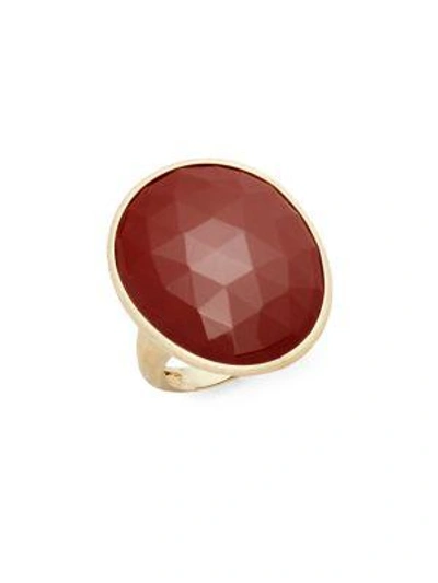 Shop Marco Bicego Red Jasper & 18k Gold Ring In Yellow Gold