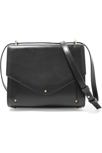 Shop Sara Battaglia Plissé Leather Shoulder Bag