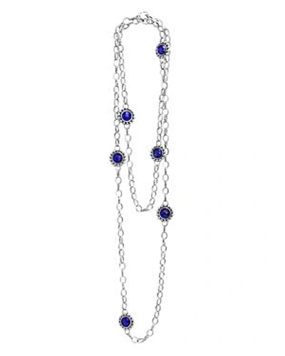 Shop Lagos Sterling Silver Maya Lapis Doublet Necklace, 36