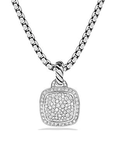 Shop David Yurman Albion Pendant With Diamonds In Silver