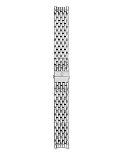 Shop Michele Serein 16 Stainless Steel Watch Bracelet, 16mm In Silver