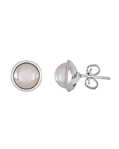 Shop Majorica Simulated Pearl Stud Earrings In White