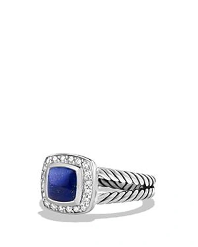 Shop David Yurman Petite Albion Ring With Lapis Lazuli And Diamonds