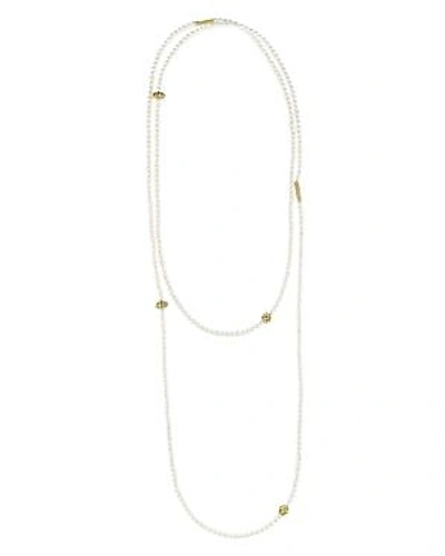 Shop Lagos 18k Gold And Cultured Freshwater Pearl Single Strand Caviar Icon Station Necklace, 34